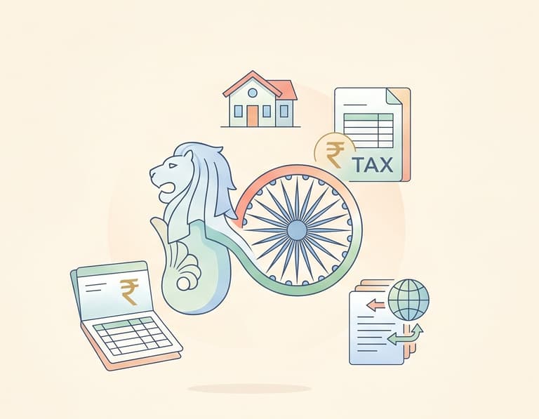 Singapore-Based NRIs — Indian Property Tax, IRAS, Territorial Tax, DTAA
